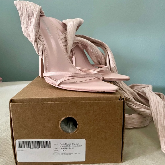 Public Desire Brunchin wrap ankle heel sandals - Picture 4 of 9